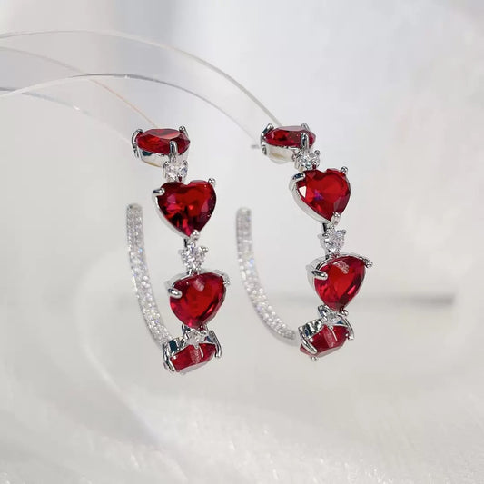 #008 Micro-set Fashion Earrings Sparkling - 18K Gold Plated | Bo Cheng Jewelry