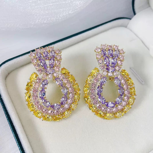 #012 Wholesale micro- zircon earrings | Bo Cheng Jewelry