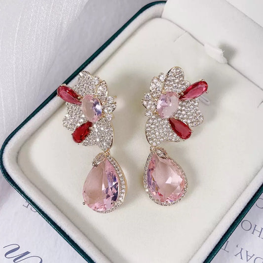 #025 Classic Cubic Zirconia Trendy Ear Accessories - 18K Gold Plated | Bo Cheng Jewelry