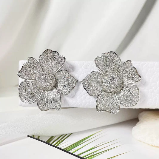 #040 Minimalist Simulated Diamond Best-seller Drop Earrings - 18K Gold Plated | Bo Cheng Jewelry