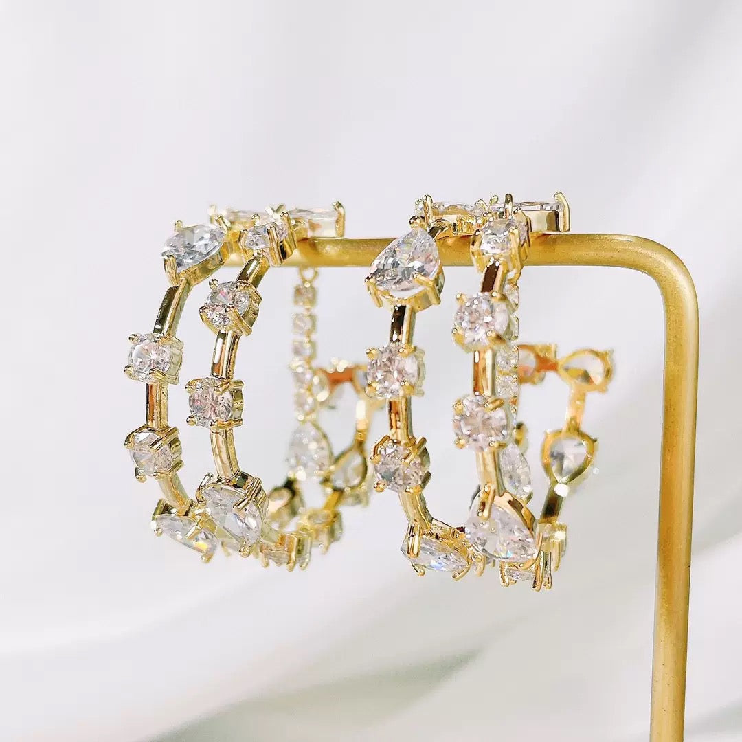 #049 Best-seller Classic Stud Earrings - 18K Gold Plated | Bo Cheng Jewelry