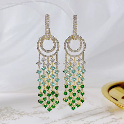 #053 Minimalist Cubic Zirconia Earrings - 18K Gold Plated | Bo Cheng Jewelry