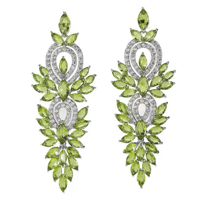#088 Crystal Classic Drop Earrings - 18K Gold Plated | Bo Cheng Jewelry