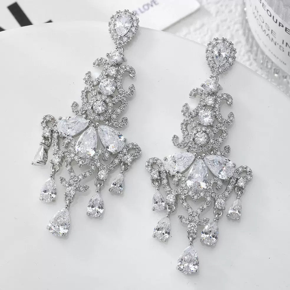 #089 Sparkling Colorful Zircon Best-seller Ear Accessories - 18K Gold Plated | Bo Cheng Jewelry