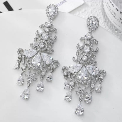 #089 Sparkling Colorful Zircon Best-seller Ear Accessories - 18K Gold Plated | Bo Cheng Jewelry