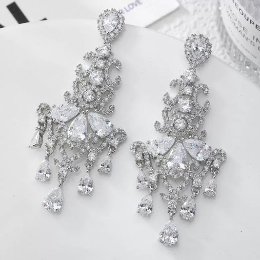 #089 Sparkling Colorful Zircon Best-seller Ear Accessories - 18K Gold Plated | Bo Cheng Jewelry