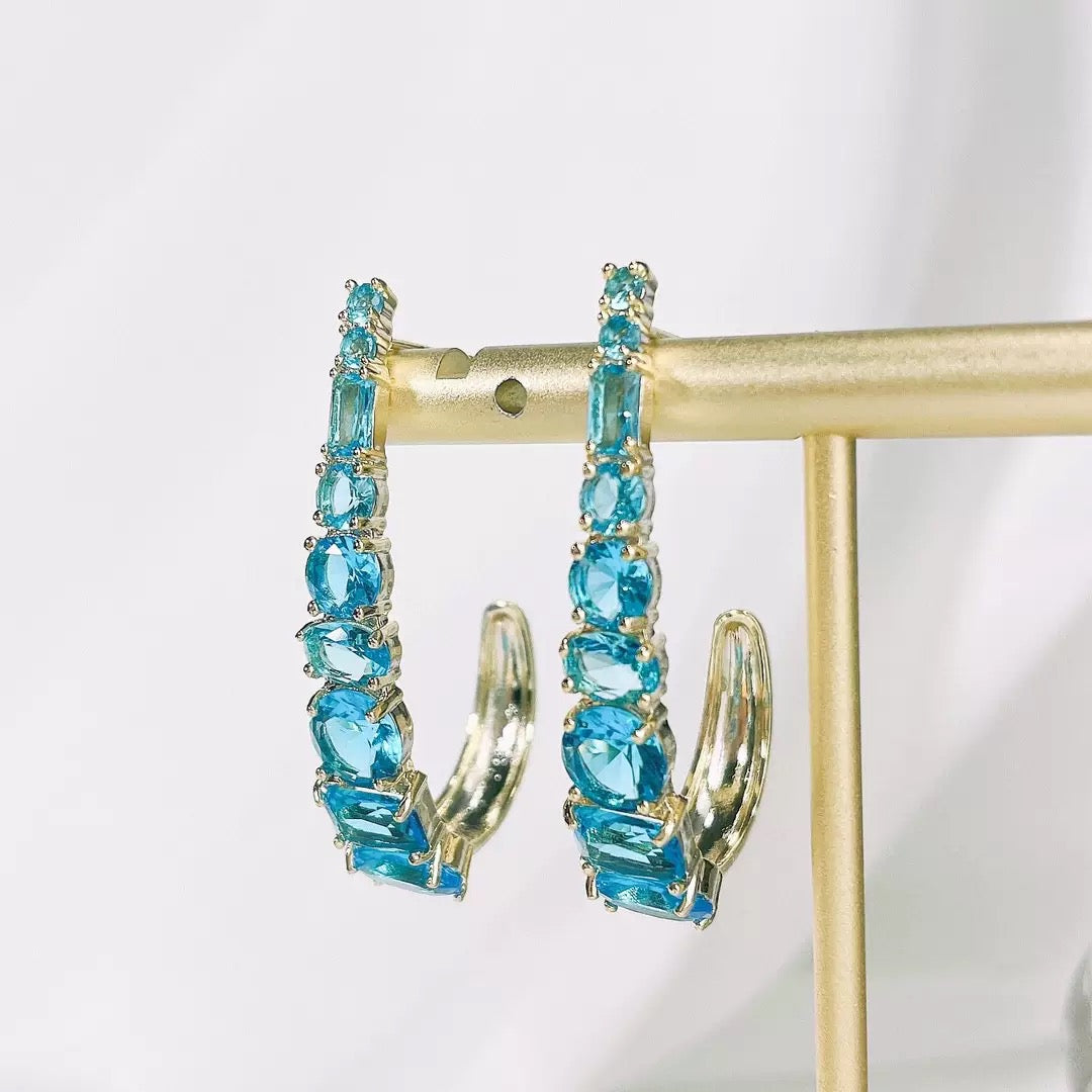 #099 Hot Sparkling Ear Accessories - 18K Gold Plated | Bo Cheng Jewelry