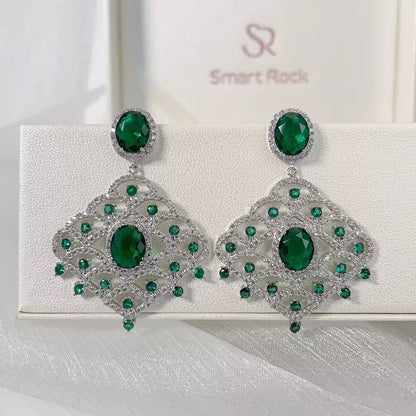 #102 Minimalist Cubic Zirconia Popular Earrings - 18K Gold Plated | Bo Cheng Jewelry