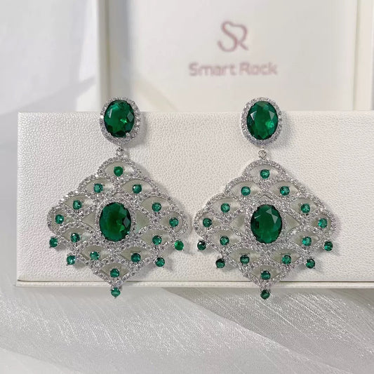 #102 Minimalist Cubic Zirconia Popular Earrings - 18K Gold Plated | Bo Cheng Jewelry