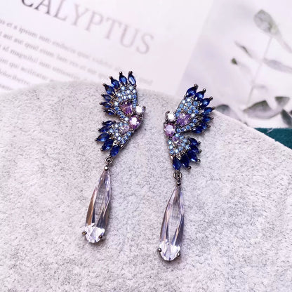 #111 Zircon Fashion Drop Earrings - 18K Gold Plated | Bo Cheng Jewelry