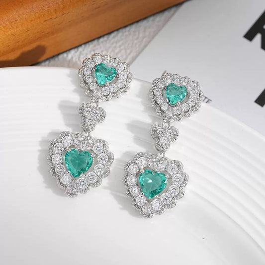 #121 Colorful Zircon Classic Ear Accessories - 18K Gold Plated | Bo Cheng Jewelry