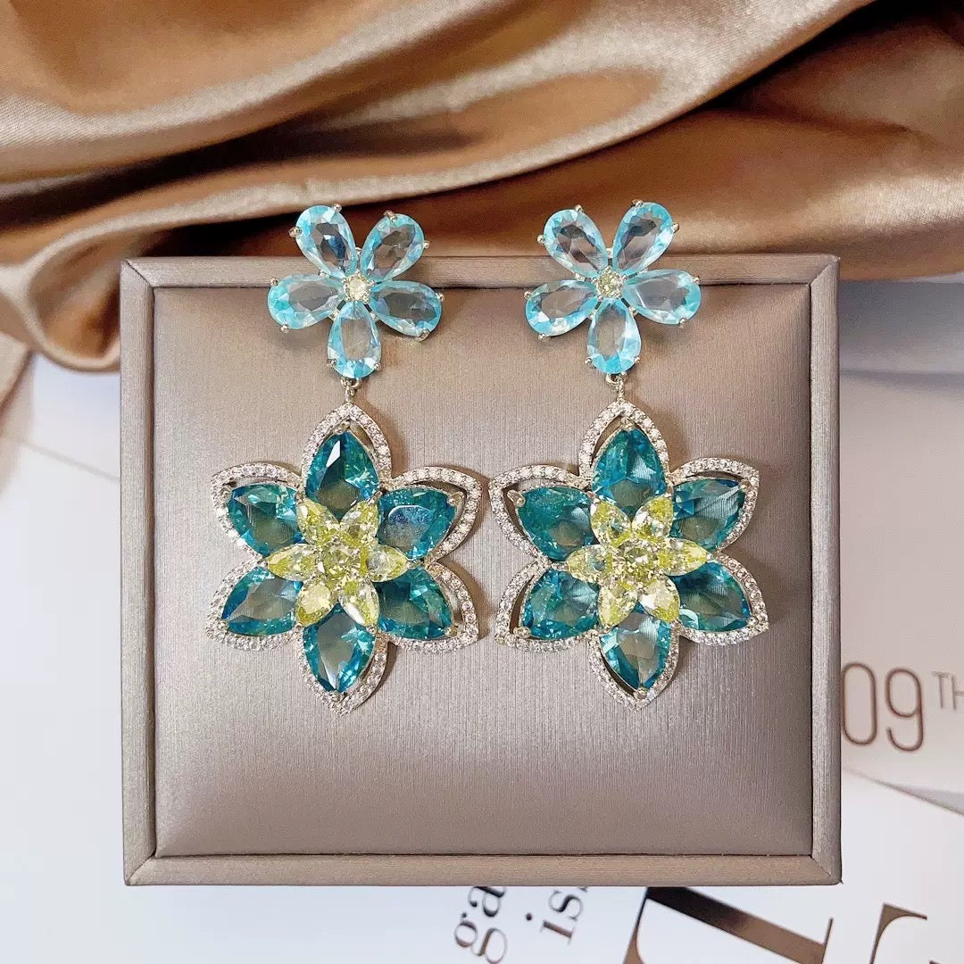 #126 Classic Cubic Zirconia Recommended Earrings - 18K Gold Plated | Bo Cheng Jewelry