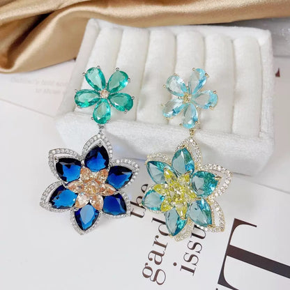 #126 Classic Cubic Zirconia Recommended Earrings - 18K Gold Plated | Bo Cheng Jewelry