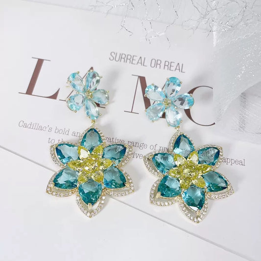 #126 Classic Cubic Zirconia Recommended Earrings - 18K Gold Plated | Bo Cheng Jewelry