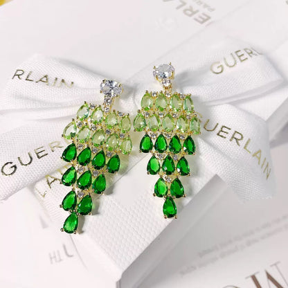 #127 Color Zircon Colorful Zircon Stud Earrings - 18K Gold Plated | Bo Cheng Jewelry