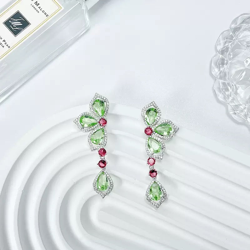 #135 Viral Design Drop Earrings - 18K Gold Plated | Bo Cheng Jewelry