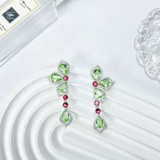 #135 Viral Design Drop Earrings - 18K Gold Plated | Bo Cheng Jewelry