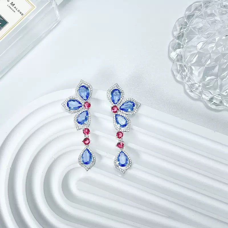 #135 Viral Design Drop Earrings - 18K Gold Plated | Bo Cheng Jewelry