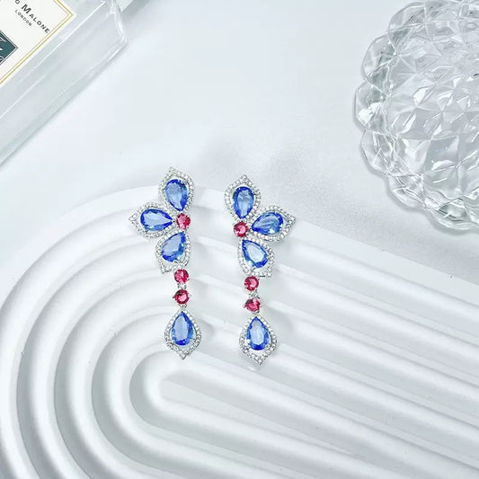 #135 Viral Design Drop Earrings - 18K Gold Plated | Bo Cheng Jewelry