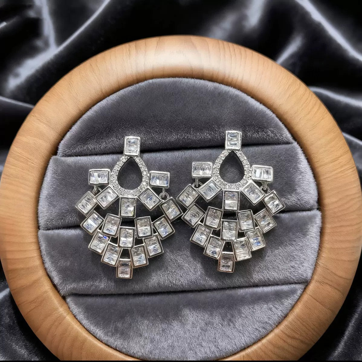 #144 Minimalist Zircon Trendy Earrings - 18K Gold Plated | Bo Cheng Jewelry