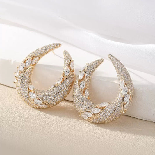#145 New Fashion Drop Earrings - 18K Gold Plated | Bo Cheng Jewelry