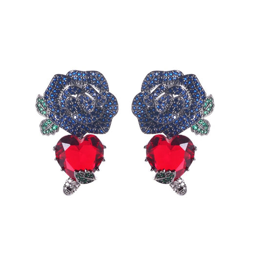 #149 Recommended Color Zircon Ear Accessories - 18K Gold Plated | Bo Cheng Jewelry