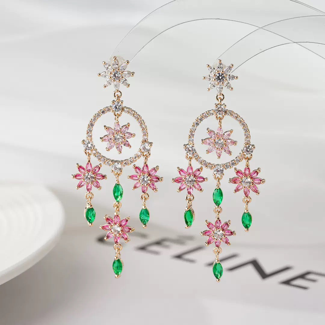 #162 Minimalist Colorful Zircon Ear Accessories - 18K Gold Plated | Bo Cheng Jewelry