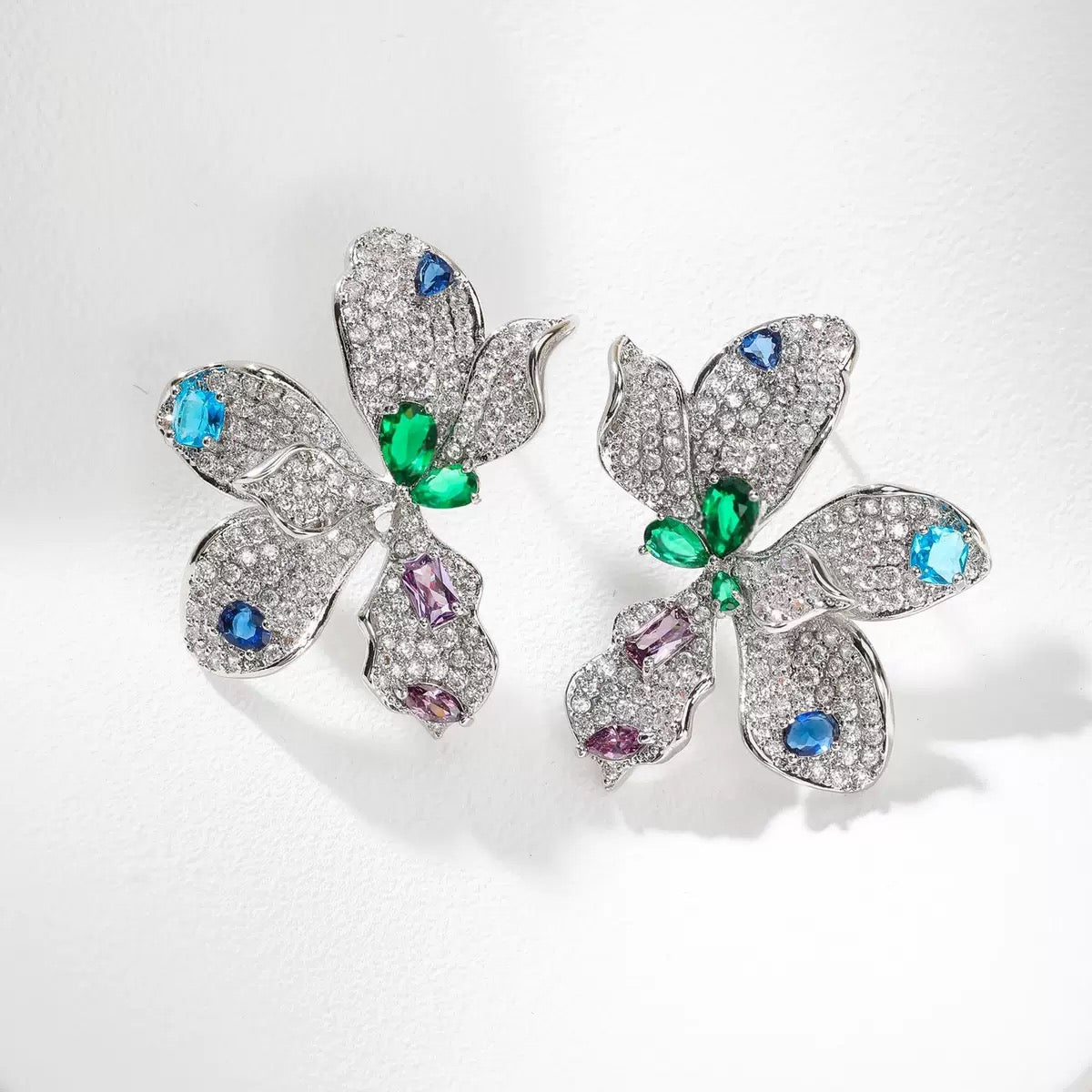 #169 Color Zircon Crystal New Ear Accessories - 18K Gold Plated | Bo Cheng Jewelry