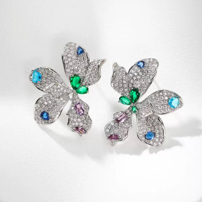 #169 Color Zircon Crystal New Ear Accessories - 18K Gold Plated | Bo Cheng Jewelry