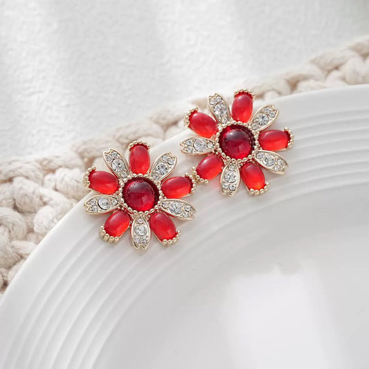 #170 Color Zircon Cubic Zirconia Best-seller Stud Earrings - 18K Gold Plated | Bo Cheng Jewelry