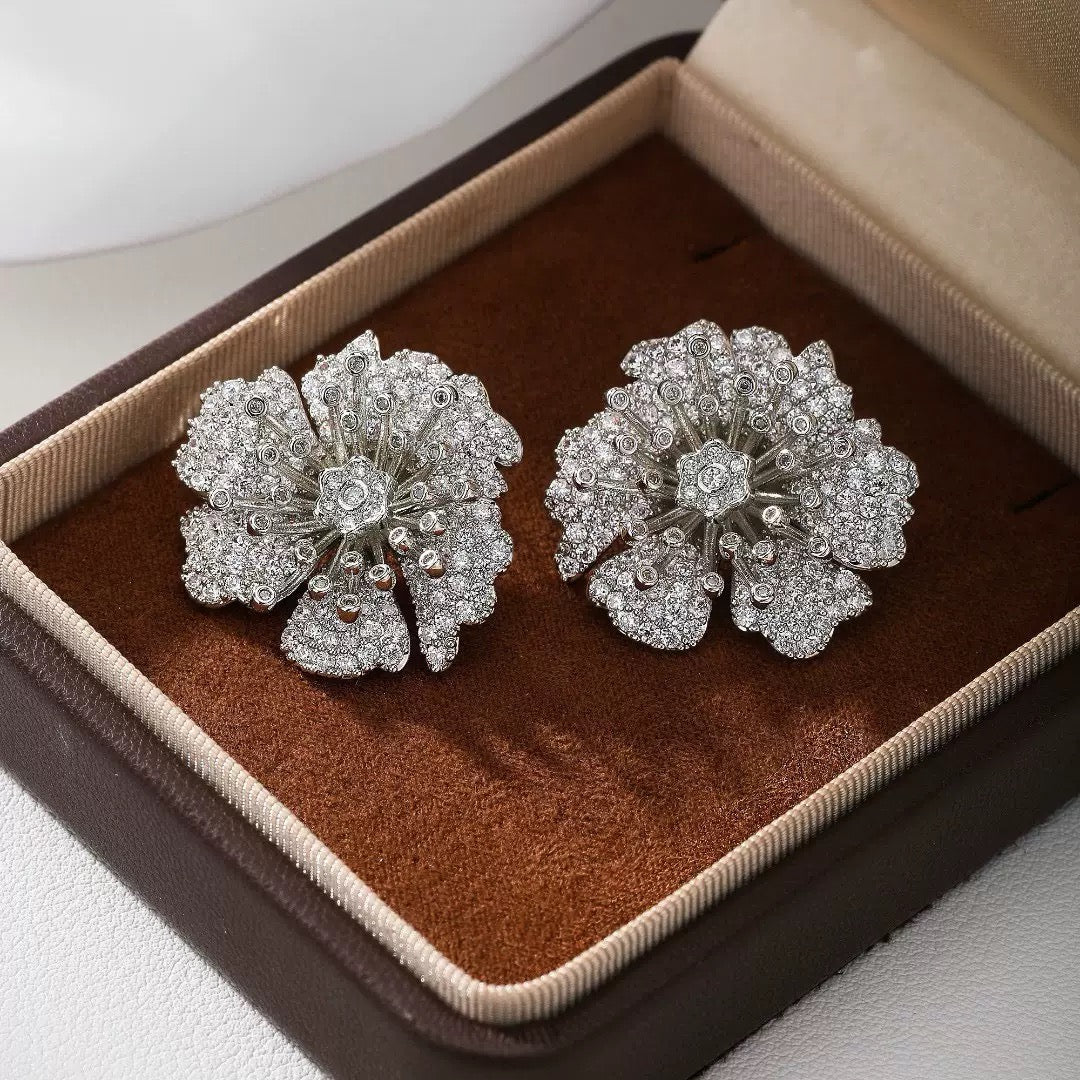 #171 Sparkling Colorful Zircon Drop Earrings wholesale - 18K Gold Plated | Bo Cheng Jewelry