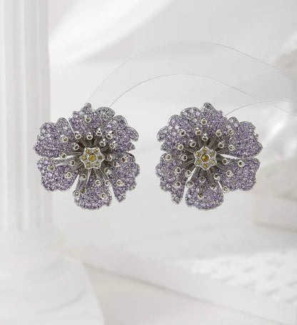 #171 Sparkling Colorful Zircon Drop Earrings wholesale - 18K Gold Plated | Bo Cheng Jewelry