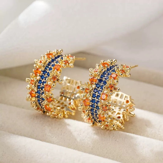 #193 Elegant Simulated Diamond Viral Ear Accessories - 18K Gold Plated | Bo Cheng Jewelry