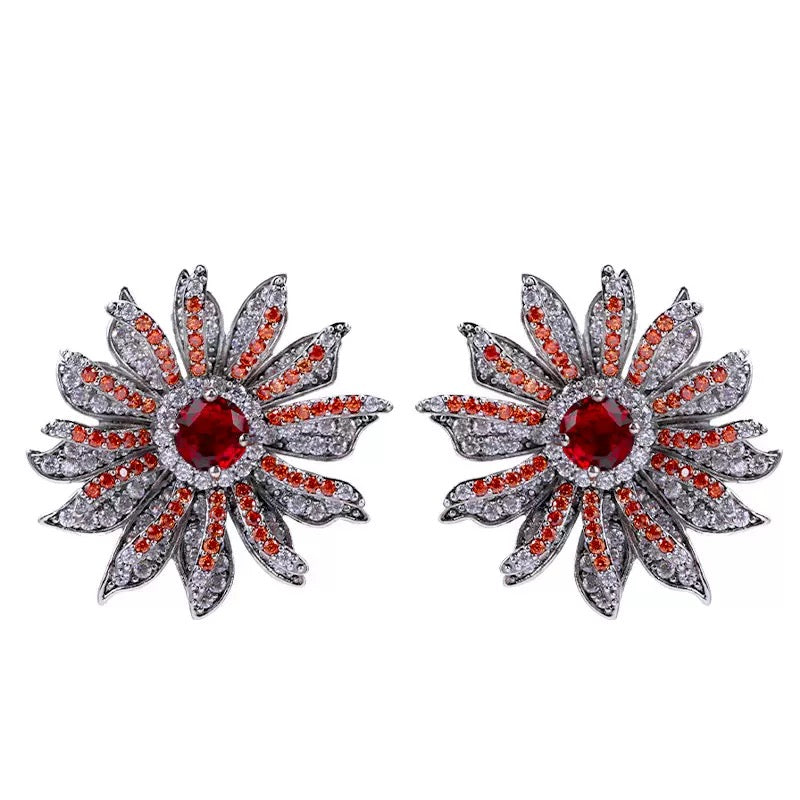#196 Luxury Zircon Trendy Earrings - 18K Gold Plated | Bo Cheng Jewelry