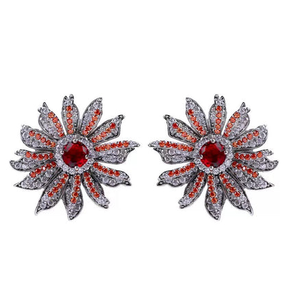 #196 Luxury Zircon Trendy Earrings - 18K Gold Plated | Bo Cheng Jewelry