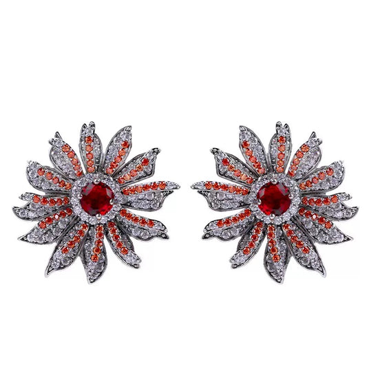 #196 Luxury Zircon Trendy Earrings - 18K Gold Plated | Bo Cheng Jewelry