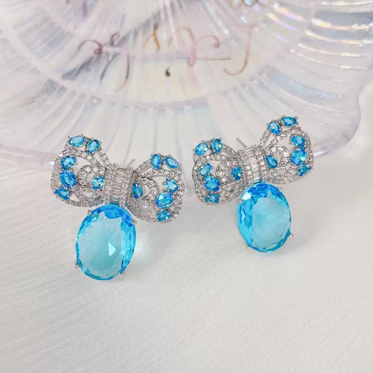 #211 Color Zircon Simulated Diamond Ear Accessories - 18K Gold Plated | Bo Cheng Jewelry