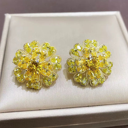 #212 Crystal Minimalist Stud Earrings - 18K Gold Plated | Bo Cheng Jewelry