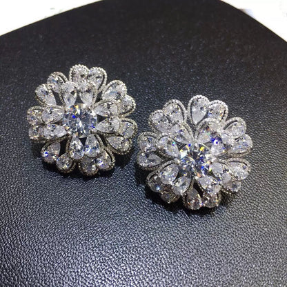 #212 Crystal Minimalist Stud Earrings - 18K Gold Plated | Bo Cheng Jewelry