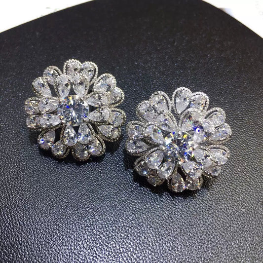 #212 Crystal Minimalist Stud Earrings - 18K Gold Plated | Bo Cheng Jewelry