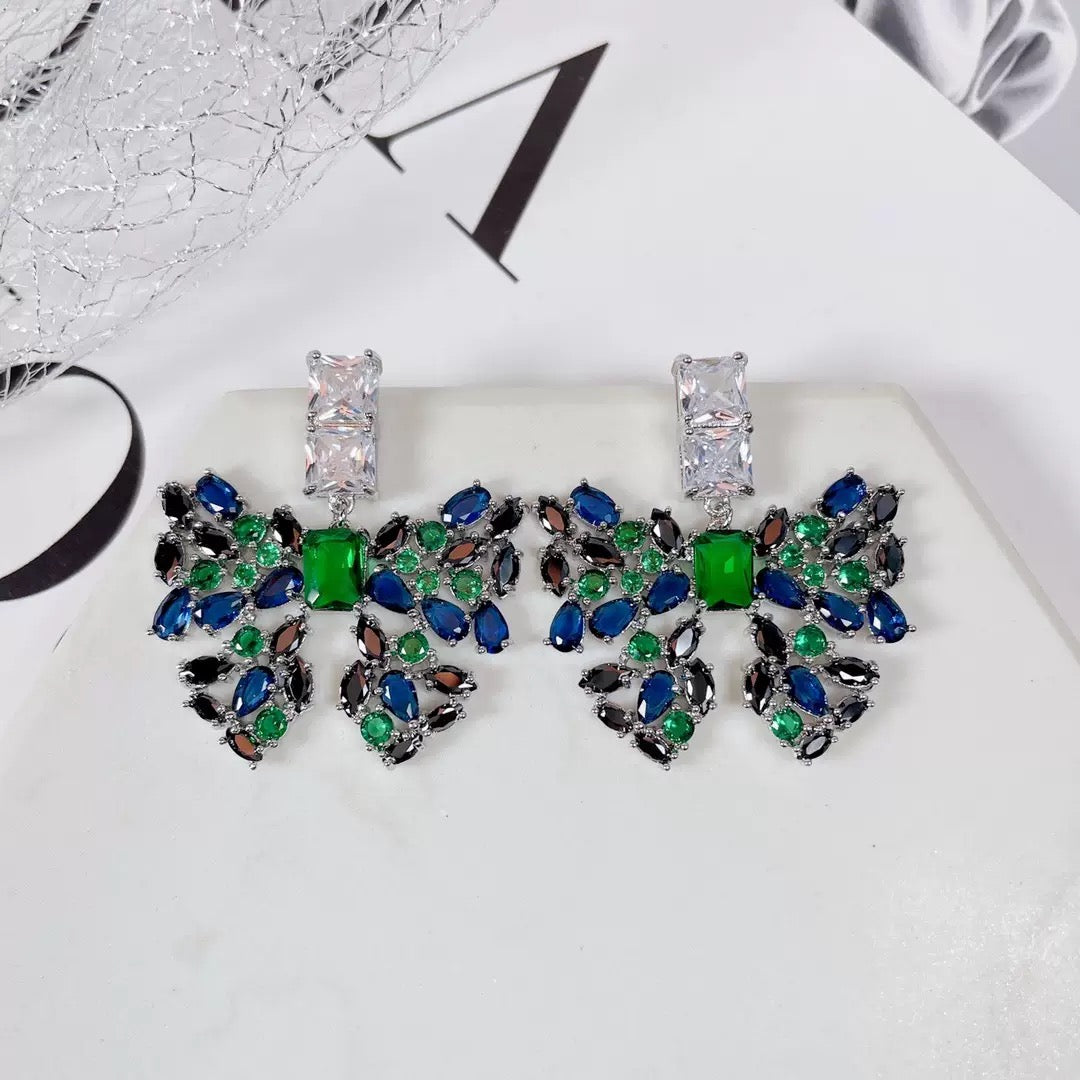 #214 Minimalist Crystal Stud Earrings - 18K Gold Plated | Bo Cheng Jewelry