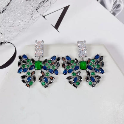 #214 Minimalist Crystal Stud Earrings - 18K Gold Plated | Bo Cheng Jewelry