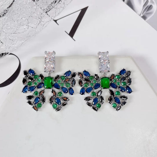 #214 Minimalist Crystal Stud Earrings - 18K Gold Plated | Bo Cheng Jewelry