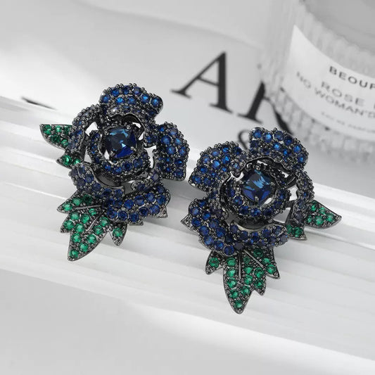 #215 Popular Elegant Stud Earrings - 18K Gold Plated | Bo Cheng Jewelry