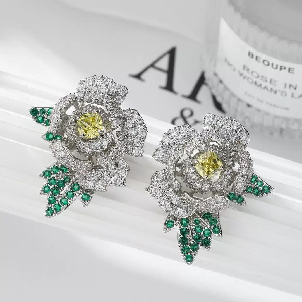 #215 Popular Elegant Stud Earrings - 18K Gold Plated | Bo Cheng Jewelry