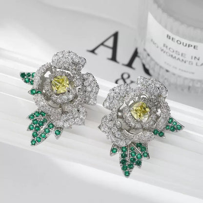 #215 Popular Elegant Stud Earrings - 18K Gold Plated | Bo Cheng Jewelry