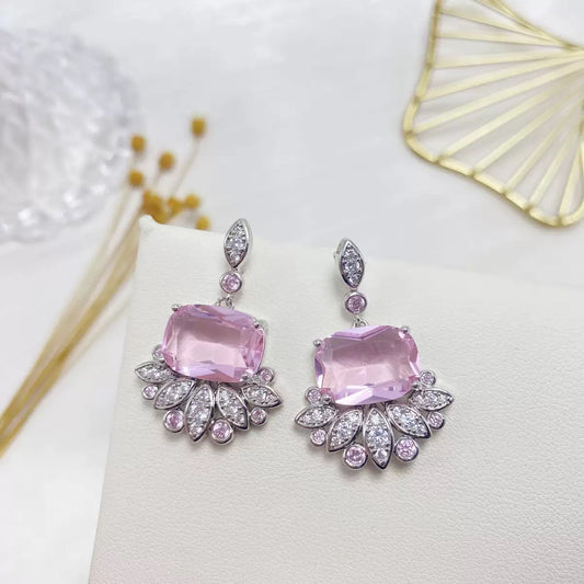 #216 Color Zircon Simulated Diamond Stud Earrings - 18K Gold Plated | Bo Cheng Jewelry