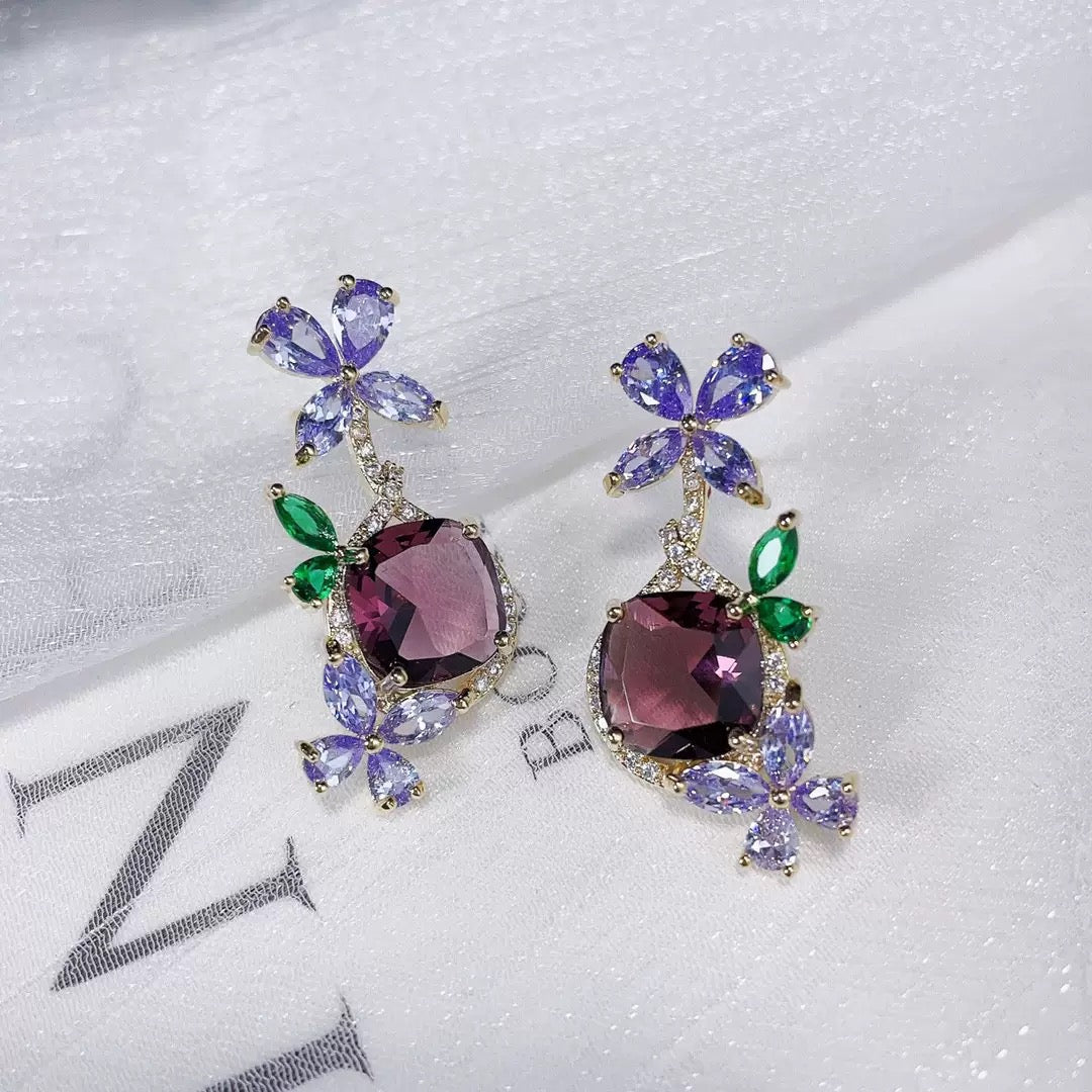 #232 New Elegant Drop Earrings - 18K Gold Plated | Bo Cheng Jewelry