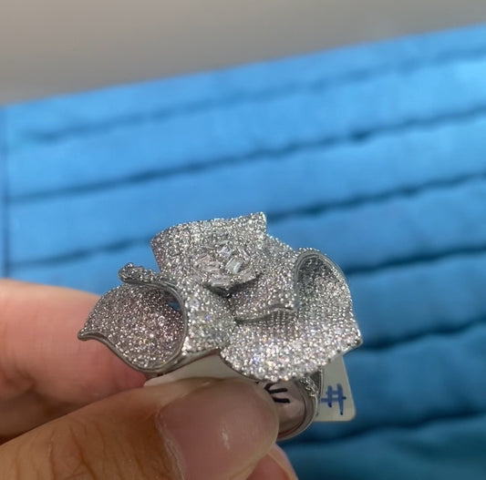 Modern elegant cubic zirconia vintage women ring 18K gold plated wholesale