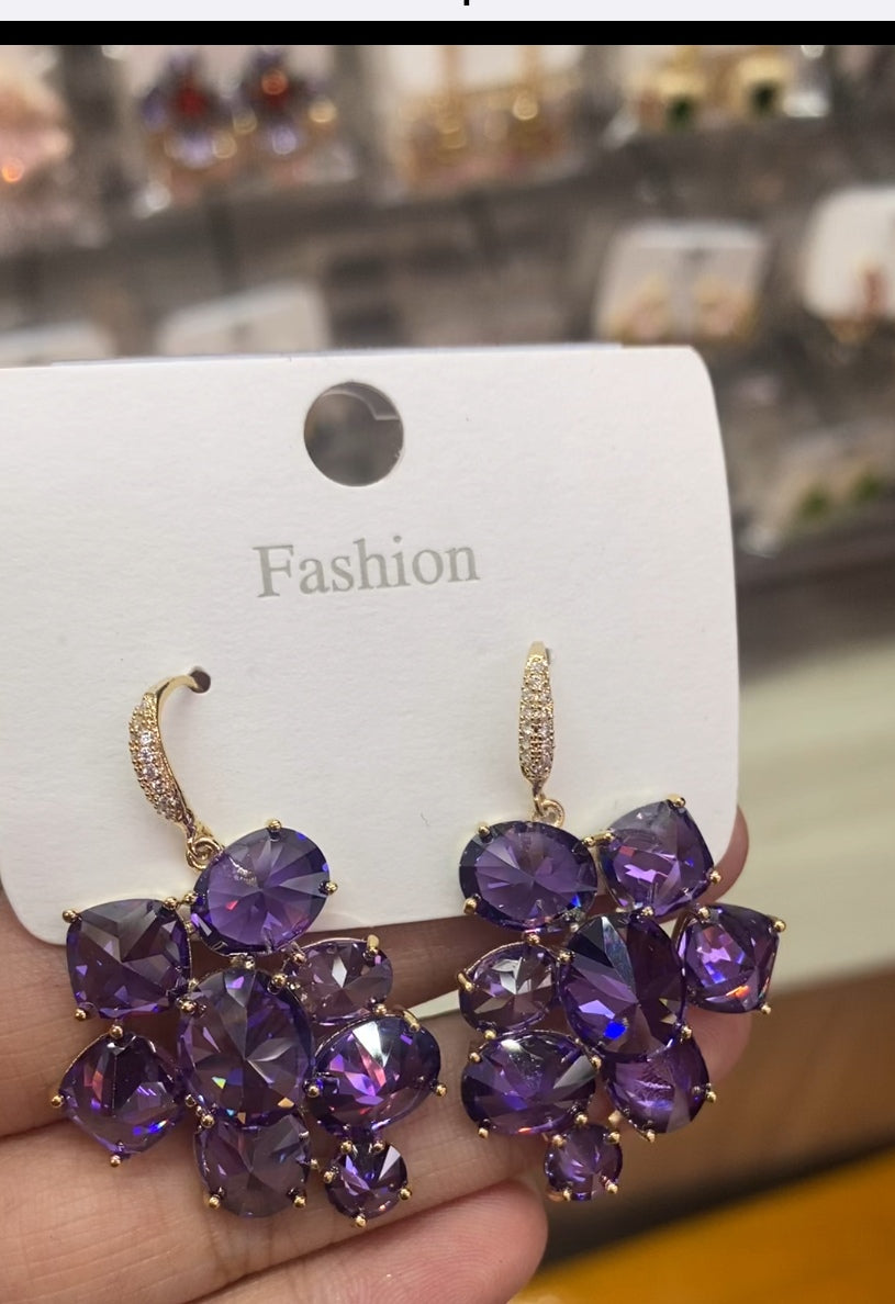 Classic bestseller CZ stud earrings 18K gold plated wholesale